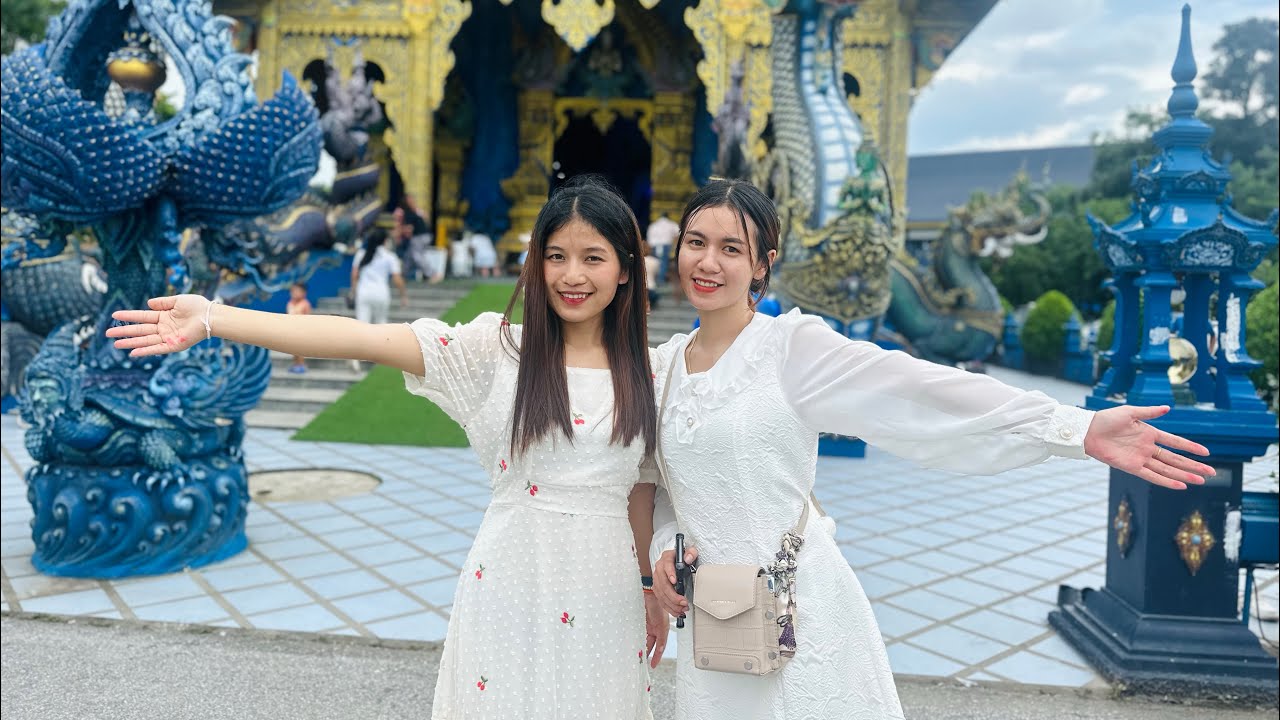 🇹🇭สาวอารีกับมีโต๋เที่ยวไทย(วัดร่องเสือเต็นท์ เชียงราย)สวยมากค่ะ แต่แปลกใจทำไมไม่เก็บค่าเข้าชม??