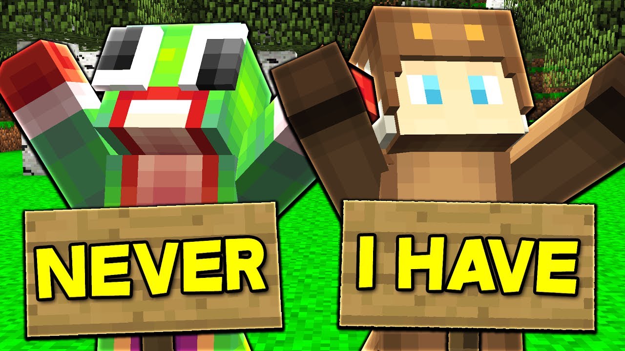 NEVER HAVE I EVER... WITH UNSPEAKABLEGAMING, MOOSECRAFT, & RYGUYROCKY! (Minecraft Edition)