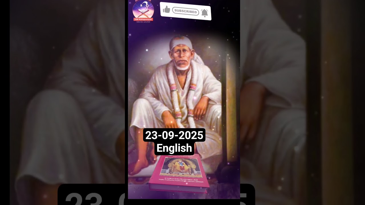 🌻Sai Bolte Hain 🌻23-09-2025 ~ Sai Baba Message #English #guidance