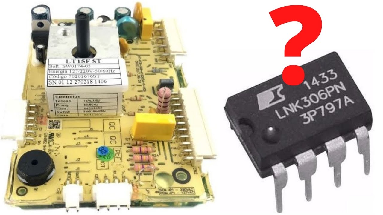 lavadora eletrolux lt15f não liga! Veja como recuperar a placa e como saber se é defeito no LNK306
