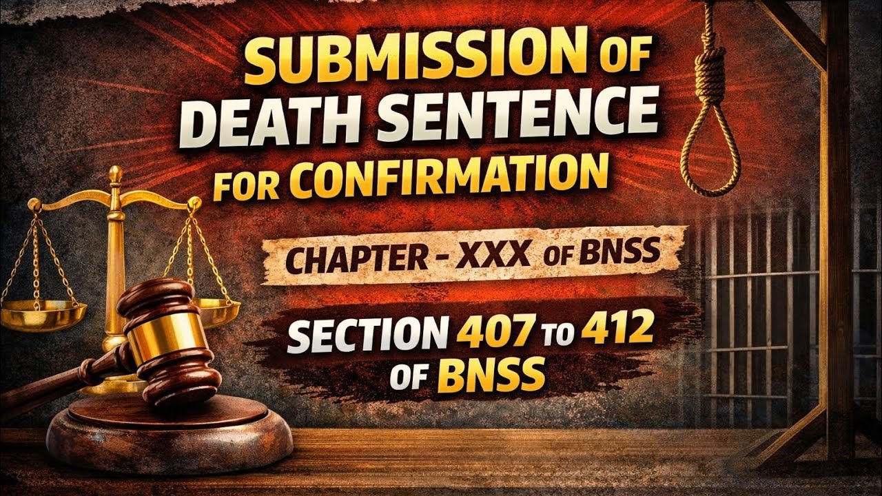 Confirmation of Death Sentence by High Court || Chapter - XXX || Section 407 to 412 of BNSS 