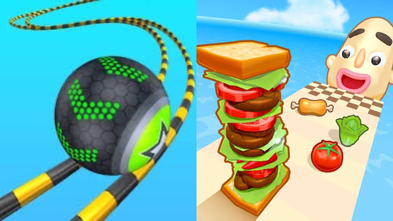 Going Balls & Sandwich Runner - All Level Gameplay New update Gameplay 2026