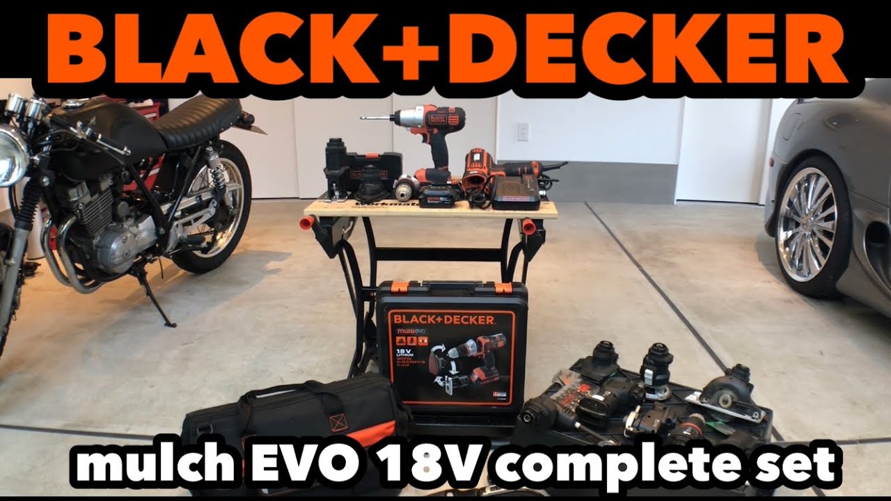 BLACK&DECKERブラックアンドデッカーマルチツールコンプリートセット【EVO183H12S-JP】
