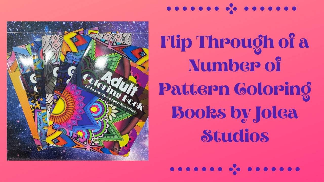 Flip Through of a Number of Pattern Books by Jolea Studios