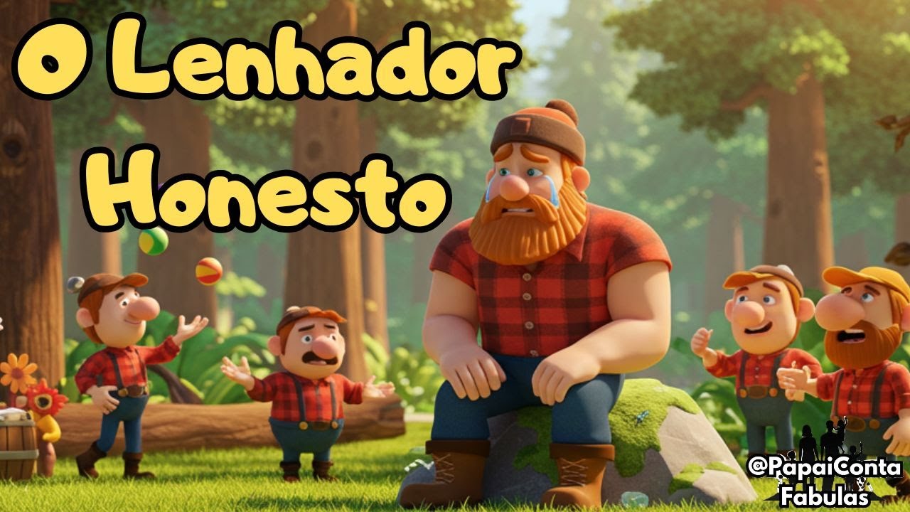 O Lenhador Honesto - Fábula - Historinha para divertir e aprender!