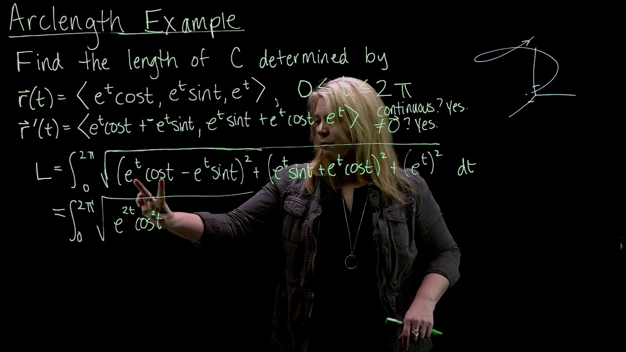 Arclength of Space Curve Example