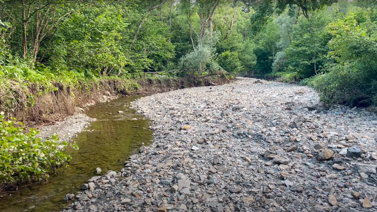 Skutki dużego wezbrania w górskim potoku