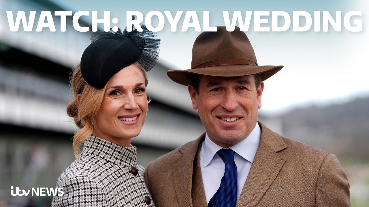 The royals come together to celebrate the wedding of the Princess Royal's son - WATCH ITV News LIVE