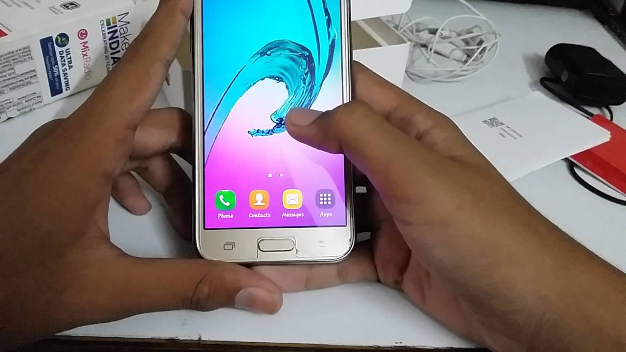 SAMSUNG j2 2015 unboxing in hindi