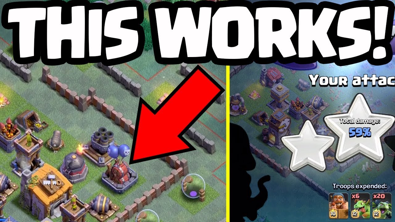 Looks so WRONG - But It WORKS! Clash of Clans Builder Hall Strategy