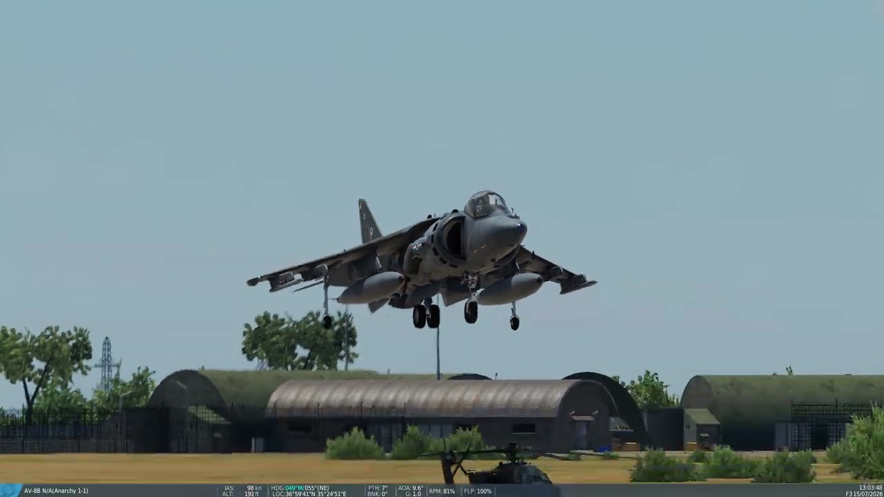 DCS Virtual Incirlik RIAT RAF Harrier Arrival