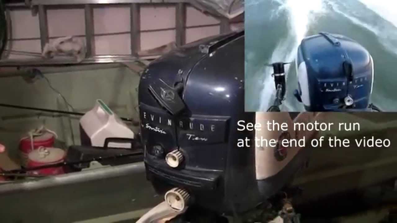 Подвесной лодочный мотор Evinrude 1958 года: как его эксплуатировать, запускать и останавливать, ...