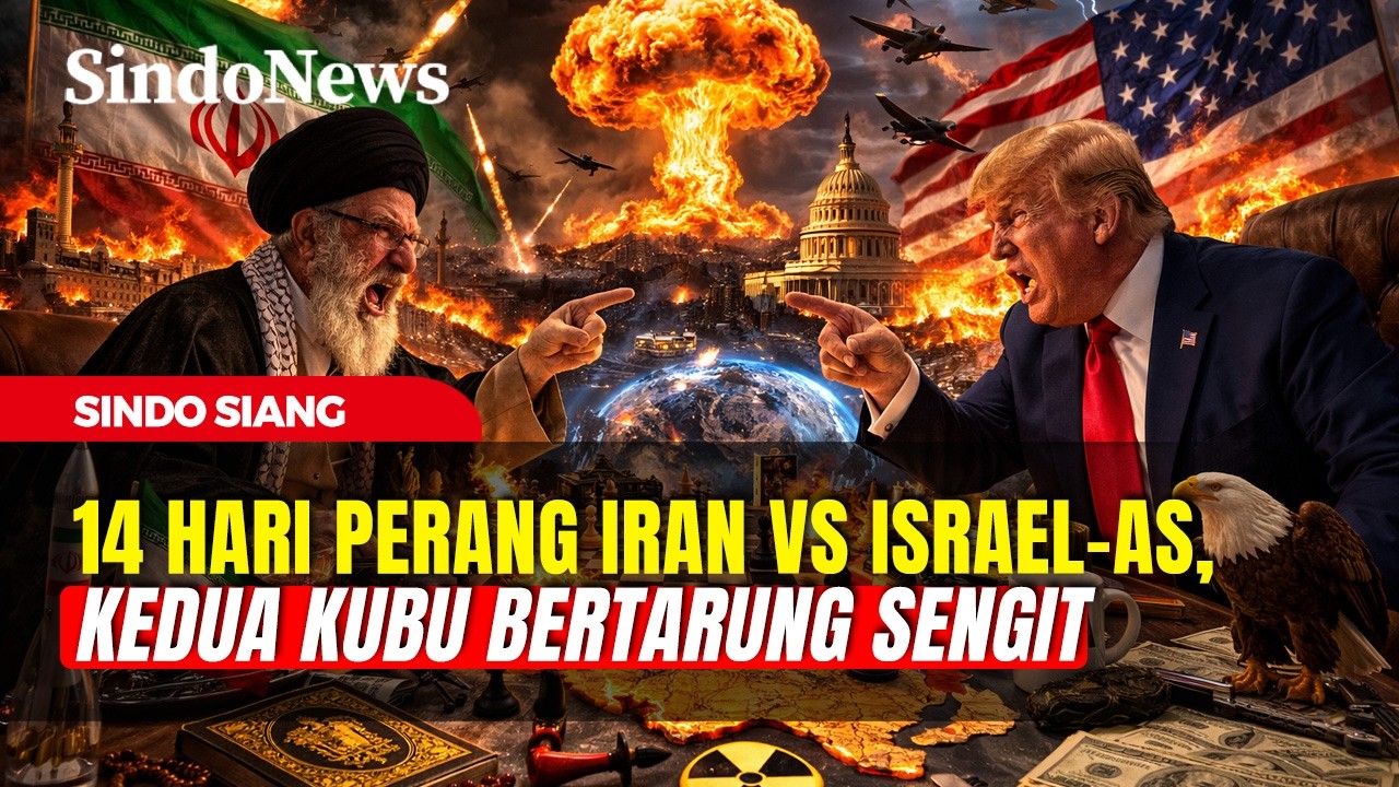 14 Hari Perang Iran Vs Israel-AS Semakin Sengit, Keduanya Saling Berbalas Srangan  | Sindo Siang |