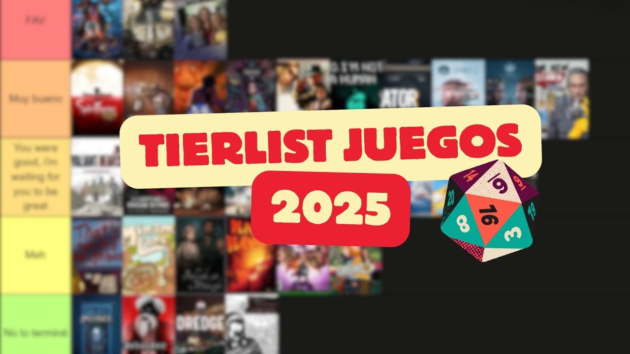 CALIFICANDO LOS JUEGOS QUE JUGUÉ EL 2025!!! Tierlist Juegos 2025