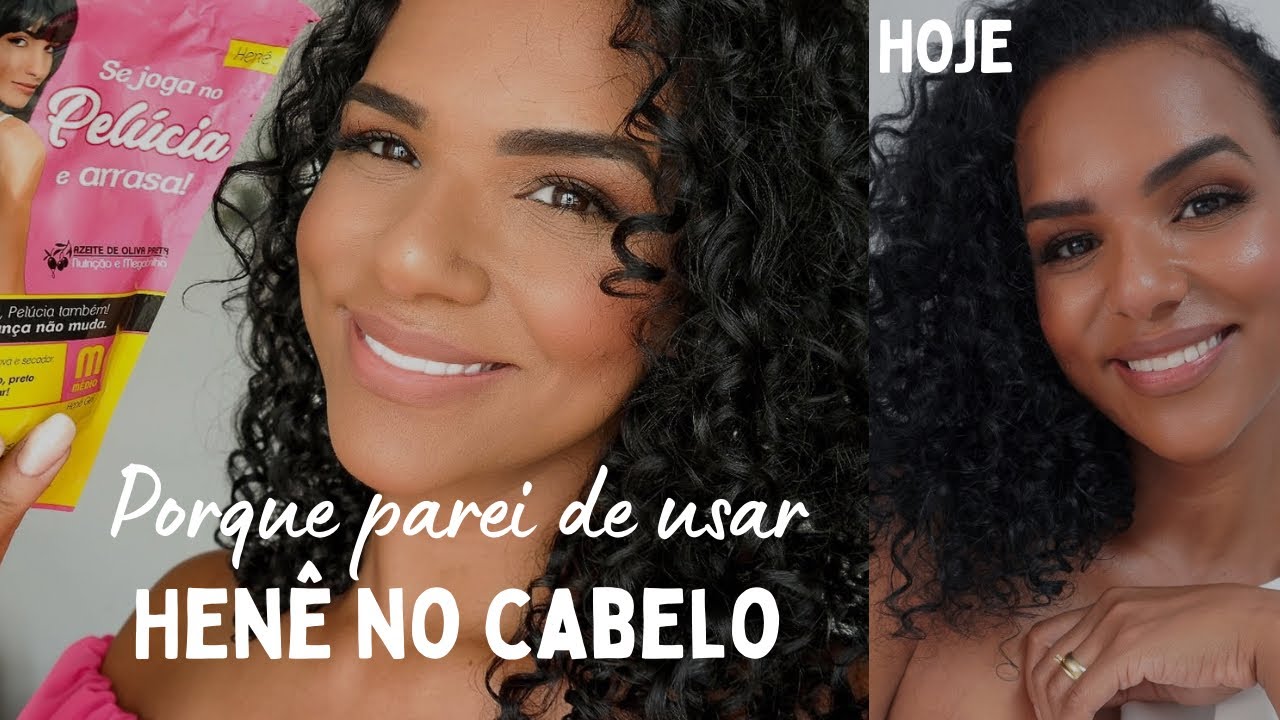 Usei HENÊ pra abrir os cachos e me arrependi… Cachos ralos e finos, transformação em cacheada,