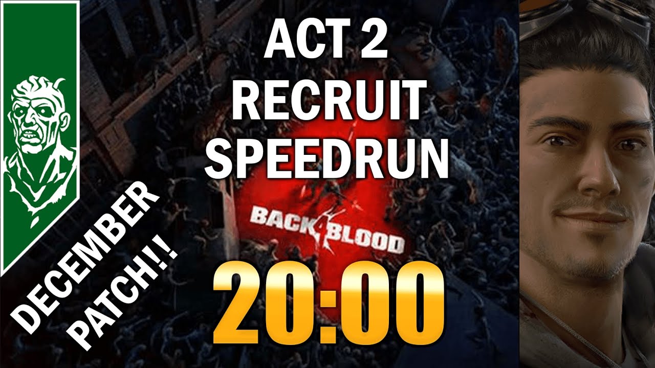 Back 4 Blood Act 2 Speedrun in 20 Minutes FLAT
