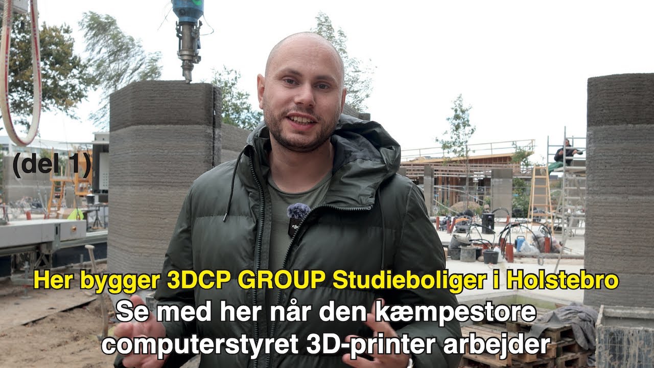 Byggeri for alle, få 3D-printet dit nye hus! Her 3D-printer 3DCP GROUP nye studieboliger. (del 1)