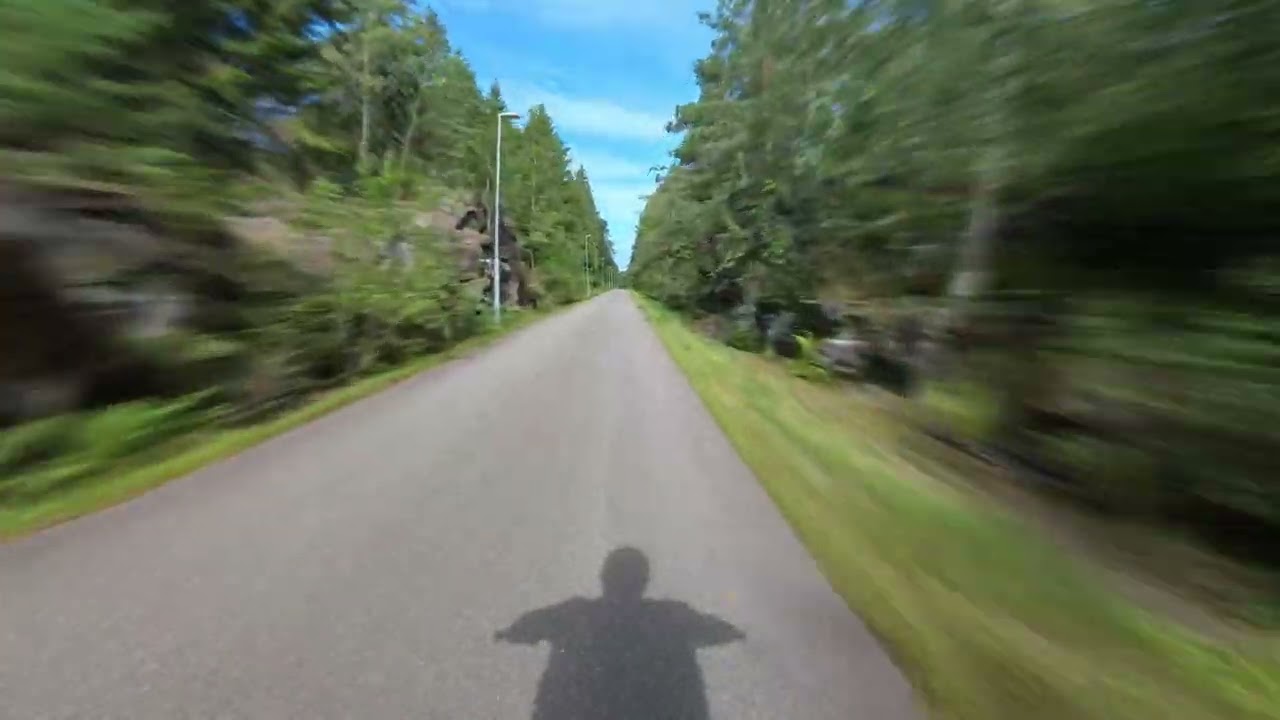 Cykeltur mellan Trollhättan och Öxnered och tillbaka på den gamla banvallen 2x speed 2024