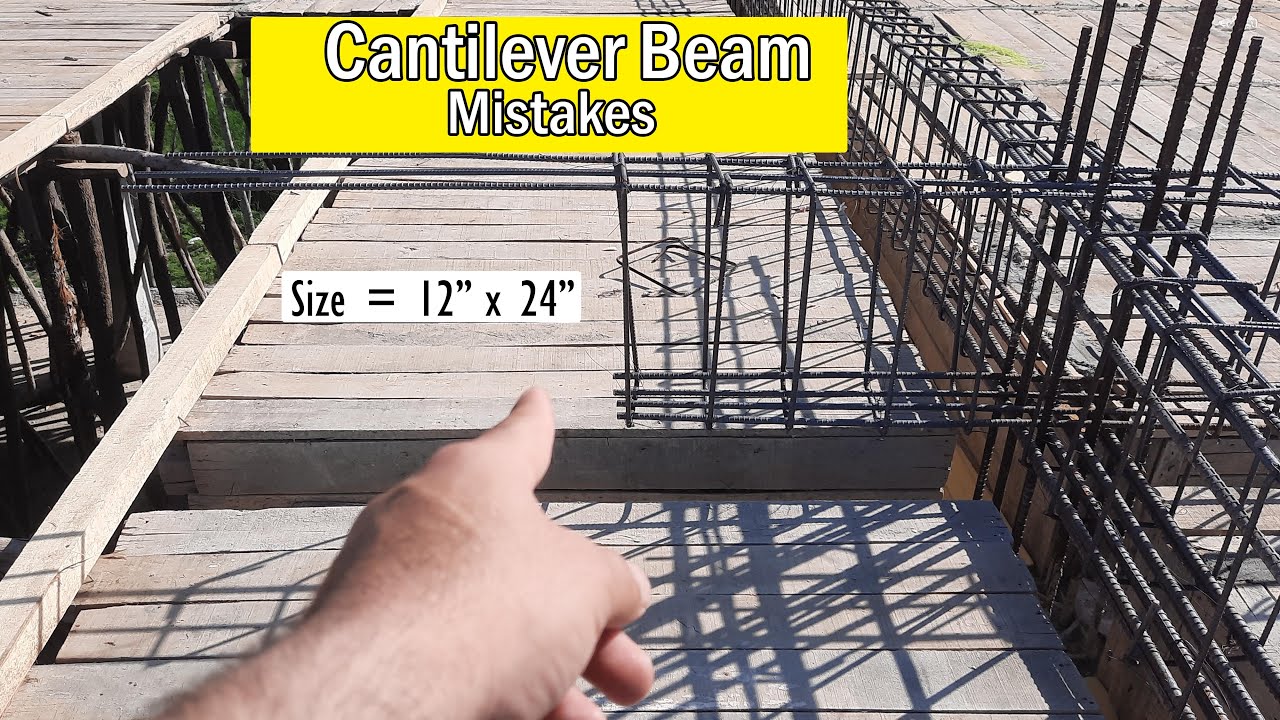 2 Big Mistakes in Cantilever Beam | Civil Engineering videos |
