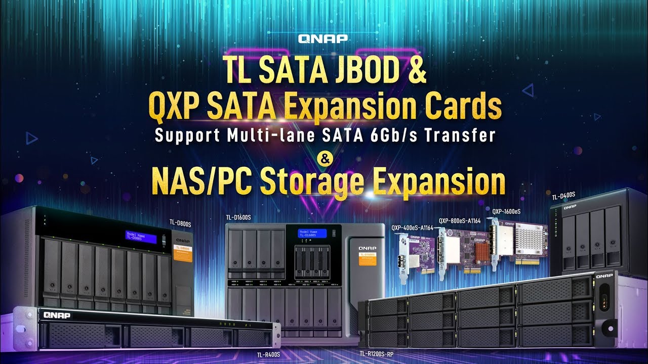 TL SATA JBOD & QXP SATA Cards support multi-lane SATA 6Gb/s transfer and NAS/PC storage expansion