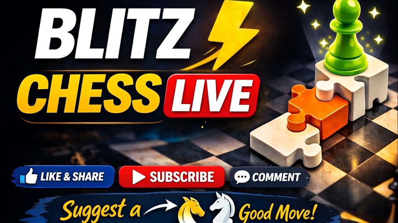 Blitz chess is live now 🔥🔴 #stream #livestream #chess @chess.com