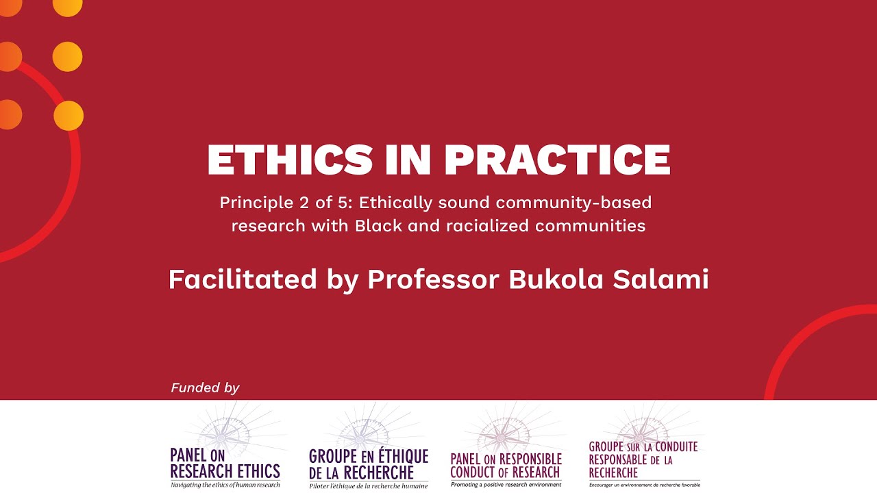 Ethically sound community-based research with Black and racialized communities | Ethics in Practice