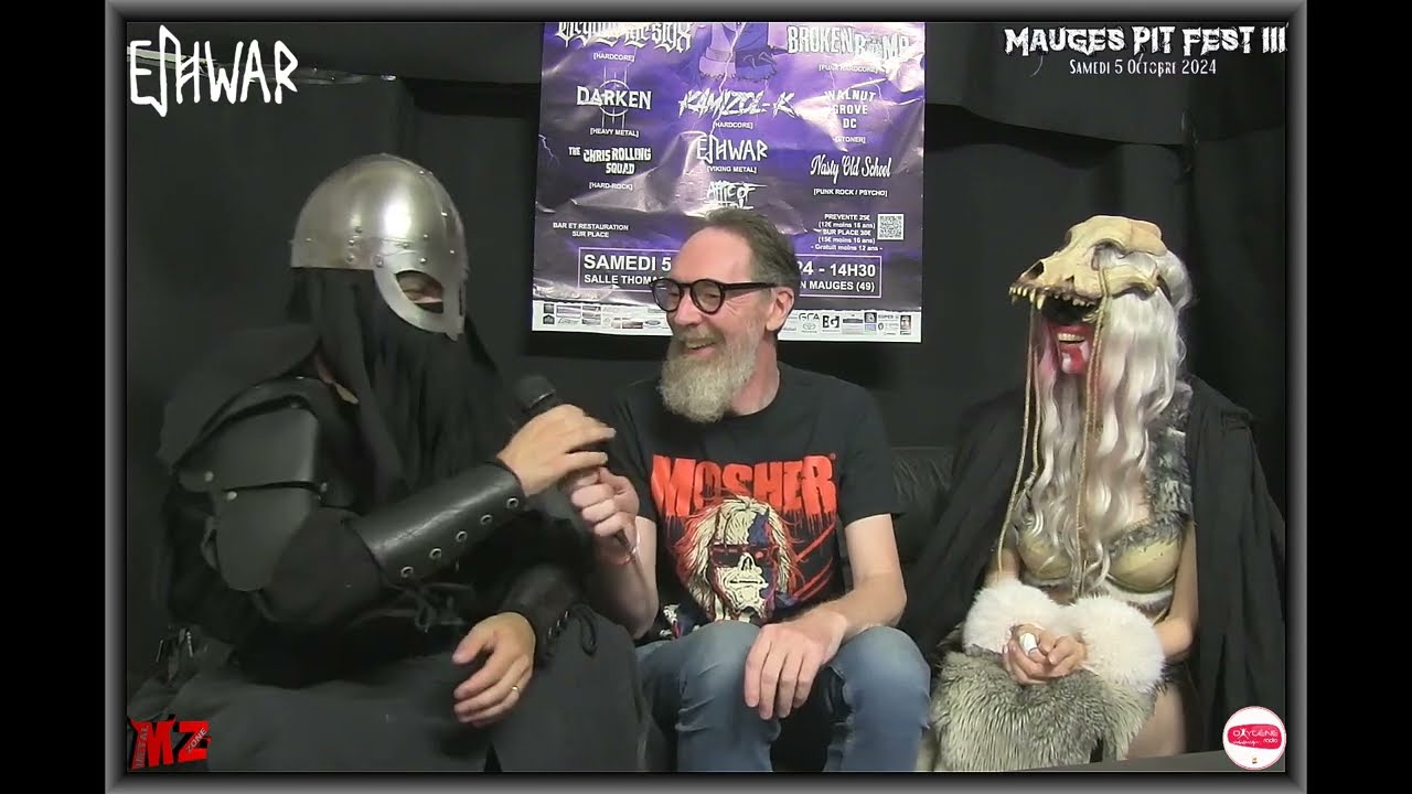 METAL ZONE Oxygène Radio - L'interview de EIHWAR au MPF 3 à ST MACAIRE EN MAUGES  - 05/10/2024