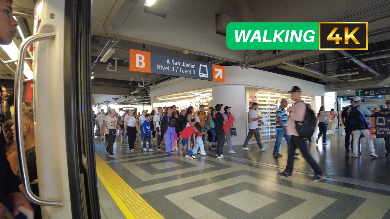 4K Estacion Acevedo a Estación San Antonio Metro de Medellín Línea A 🇨🇴 Sin Destino