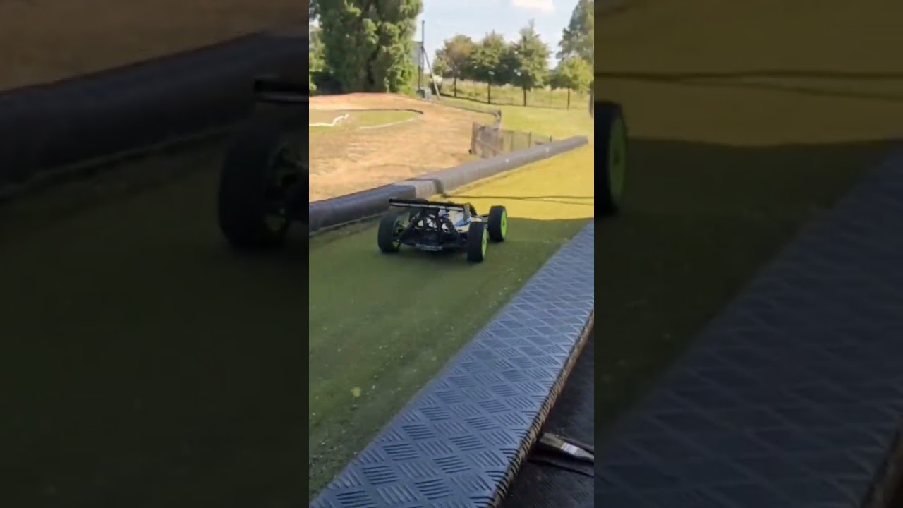 RC driving with TLR truck model#car