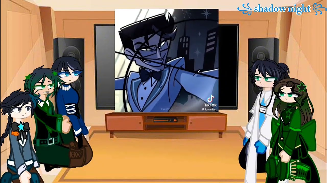 Vox / vincent family react TikTok vox/ vincent [ #hazbinhotel #gachaclub ]