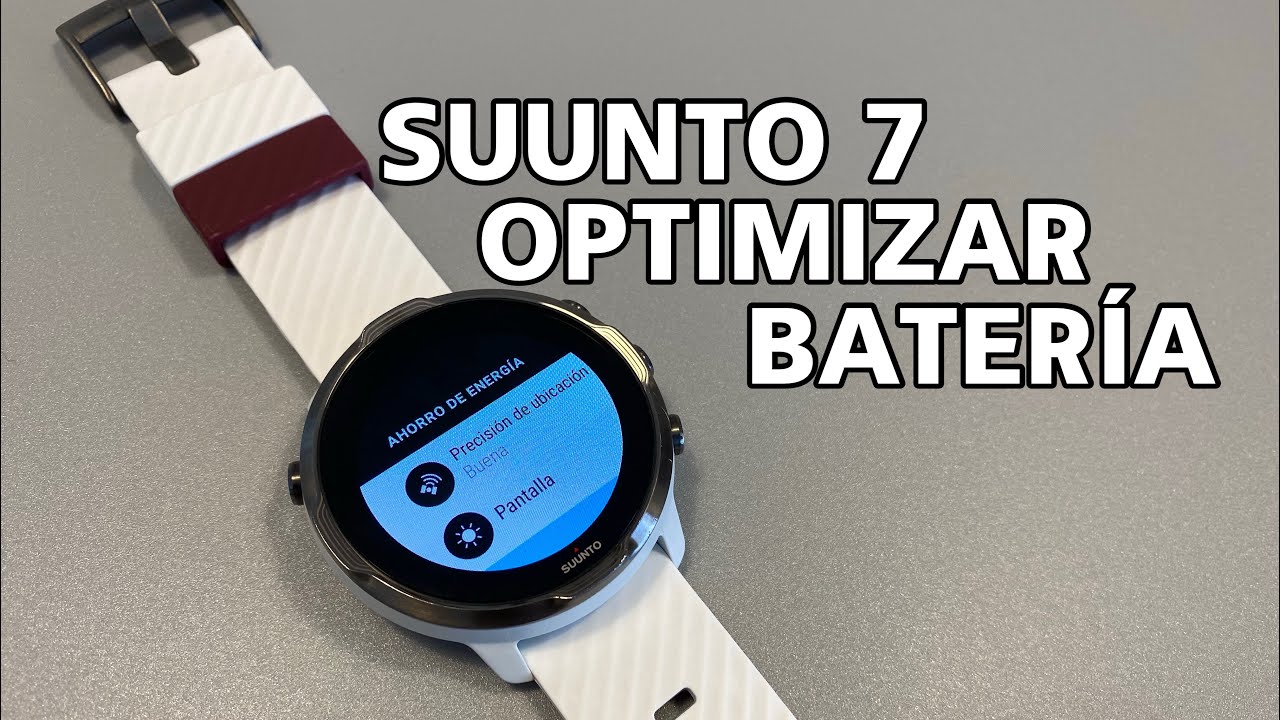 SUUNTO 7 OPTIMIZAR BATERÍA