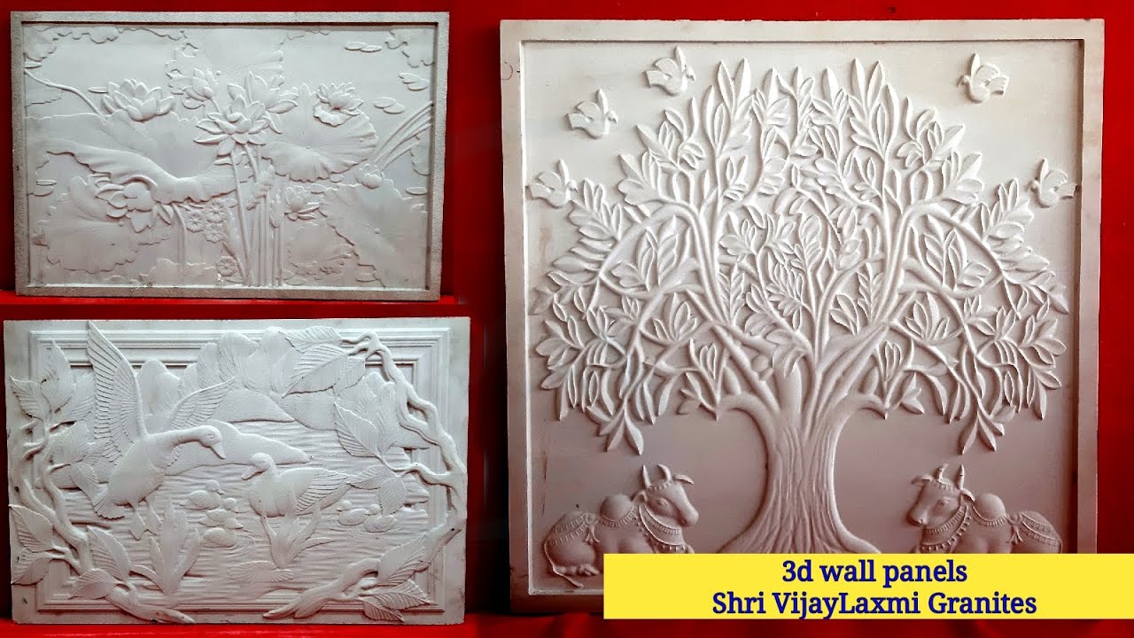 3D wall panels design | Made on Gwalior Mint by #shrivijaylaxmigranites #Kishangarh