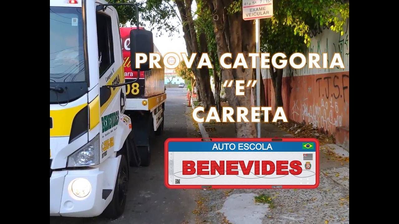 Prova de Carreta - Categoria E - Detran/SP Chácara Califórnia