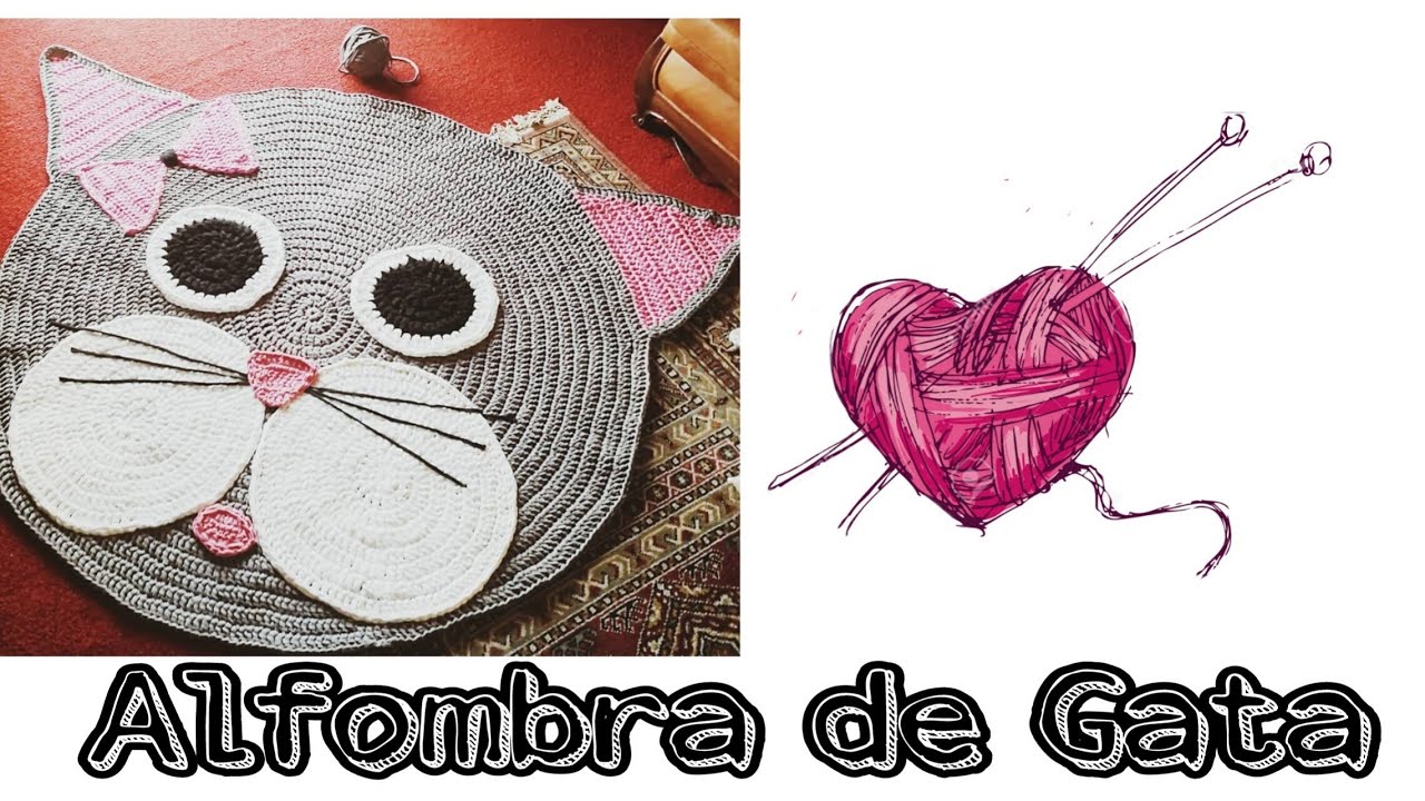 Alfombra de gata a trapillo | Punto alto (sin paso a paso)