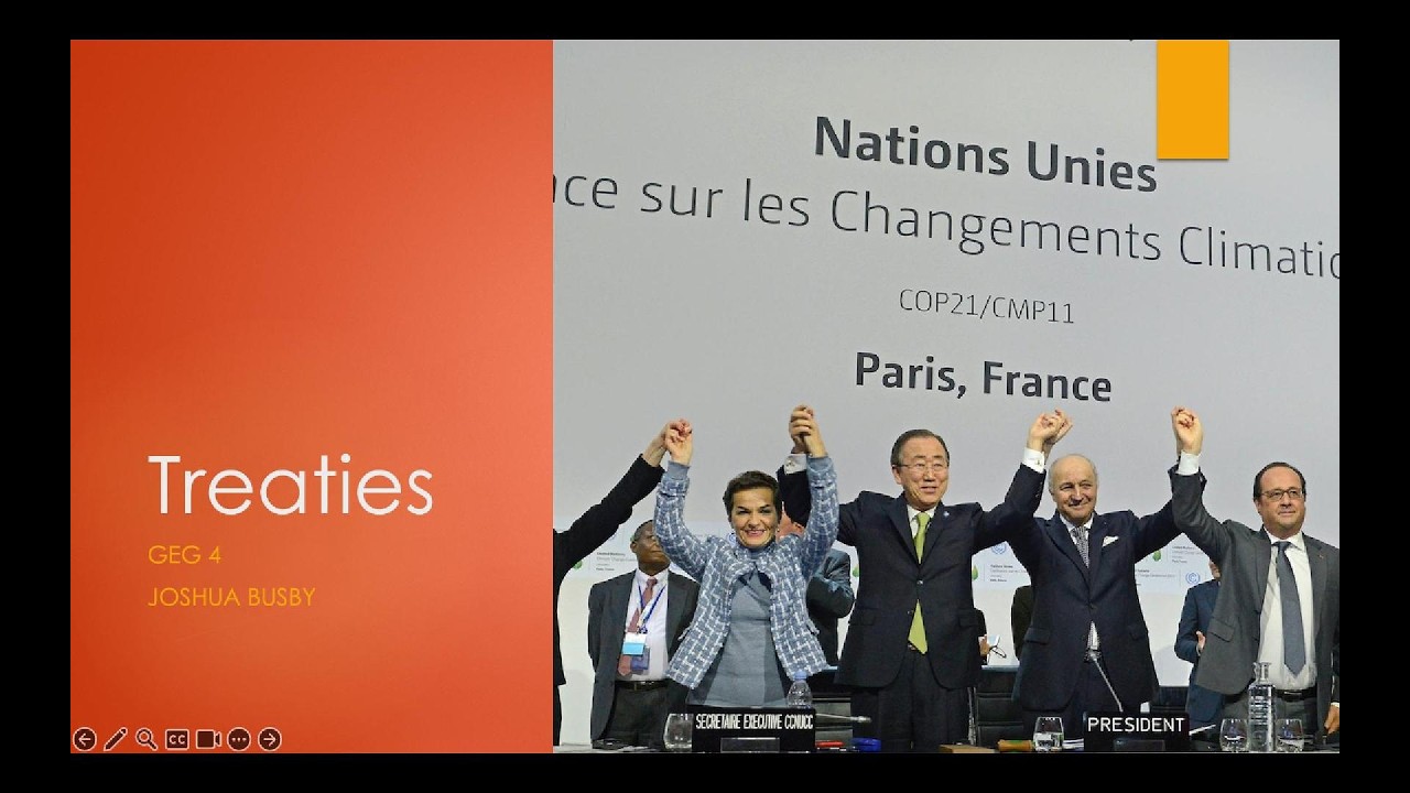 Week 4 - Global Environmental Governance - Treaties