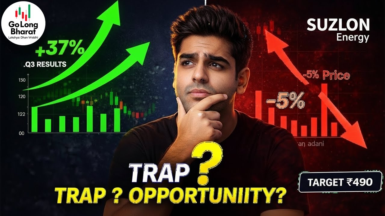 Suzlon Crash: Profit Double phir bhi Stock Down? 🚨 Adani Trap Explained!