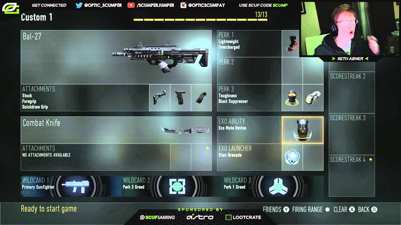 OpTic Scump's Competitive Class Setups