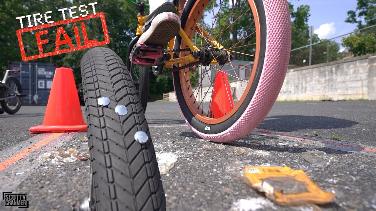 The Official BMX Tire Puncture Test! *See Which Tire Holds Up The Best*