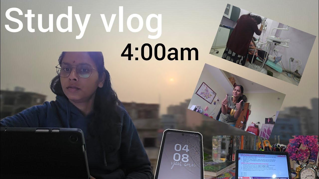 CTET Study Vlog| 4:00 AM Morning Routine | Consistent Preparation; DSSSB TGT Hindi Preparation#viral