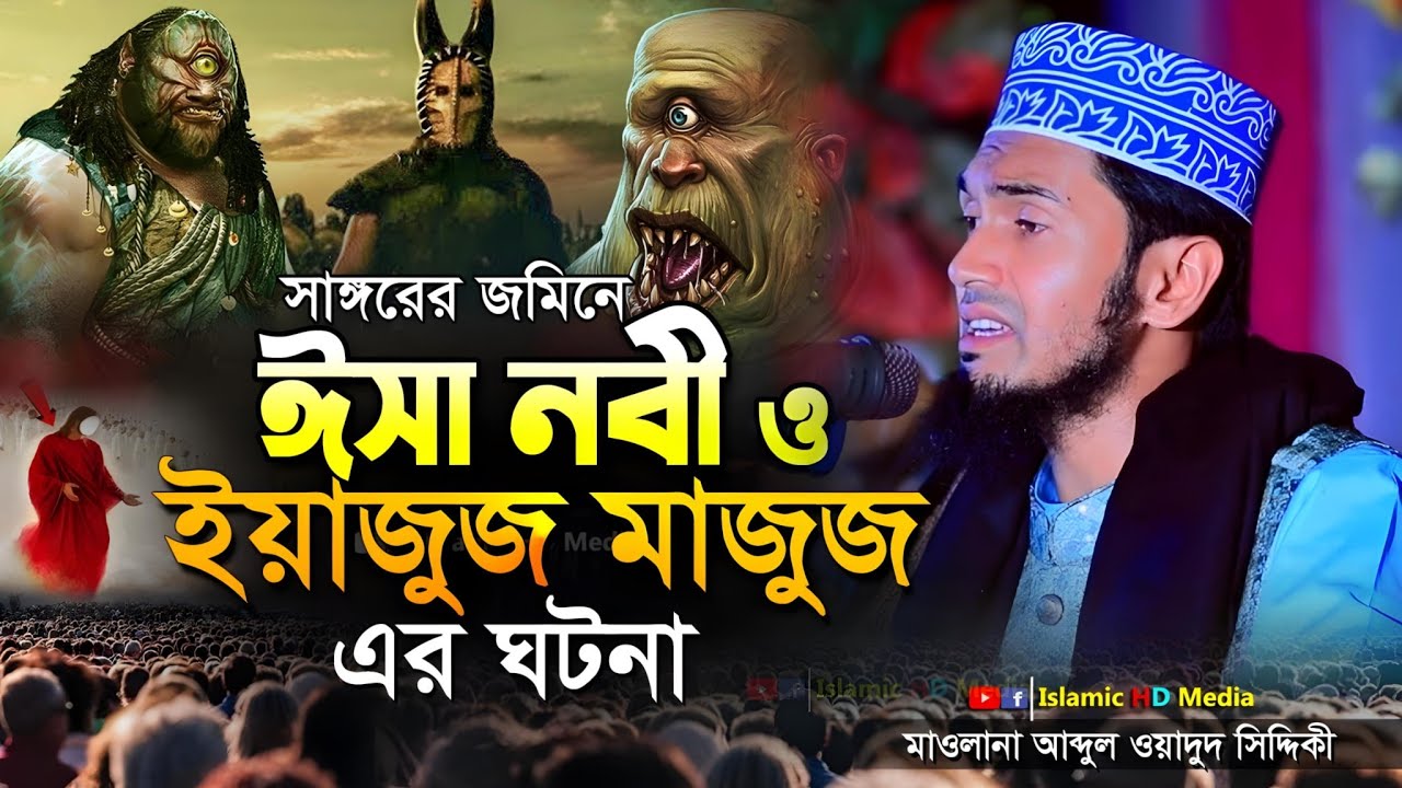 হযরত ঈসা নবী ও ইয়াজুজ মাজুজ এর ঘটনা । Abdul Wadud Siddiki waz । New waz 2024