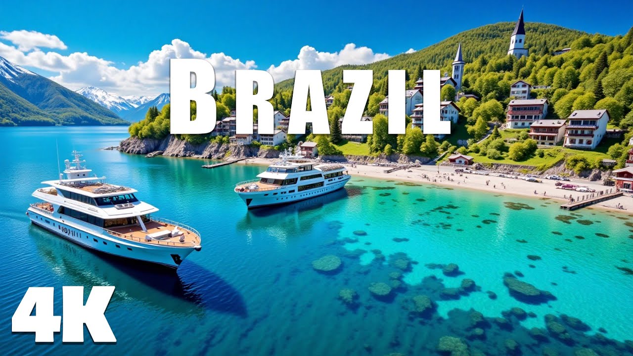 BRAZIL 4K | DRONE FOOTAGE ULTRA HD, Discover Paradise Beaches and Crystal Blue With Deep House