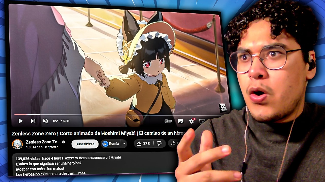 CORTO ANIMADO de Hoshimi Miyabi REACCION  Zenless Zone Zero