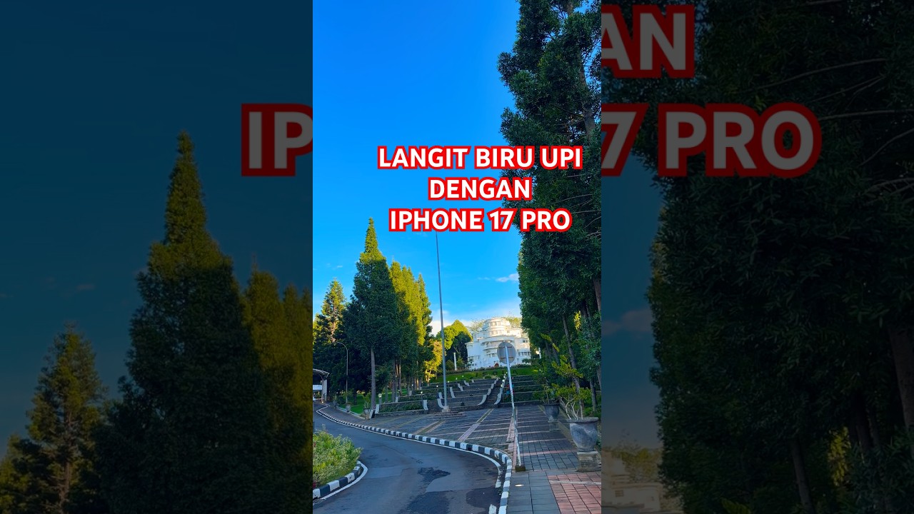 BEGIN NIH INDAHNYA LANGIT BIRU UPI PAKE IPHONE 17 PRO