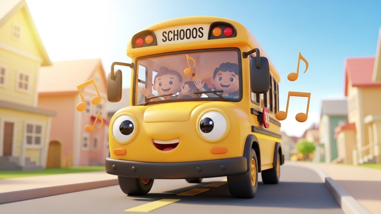 Школьный автобус поет утреннюю песню 🚌🎶🏫 | Мультфильм для детей и весёлые приключения