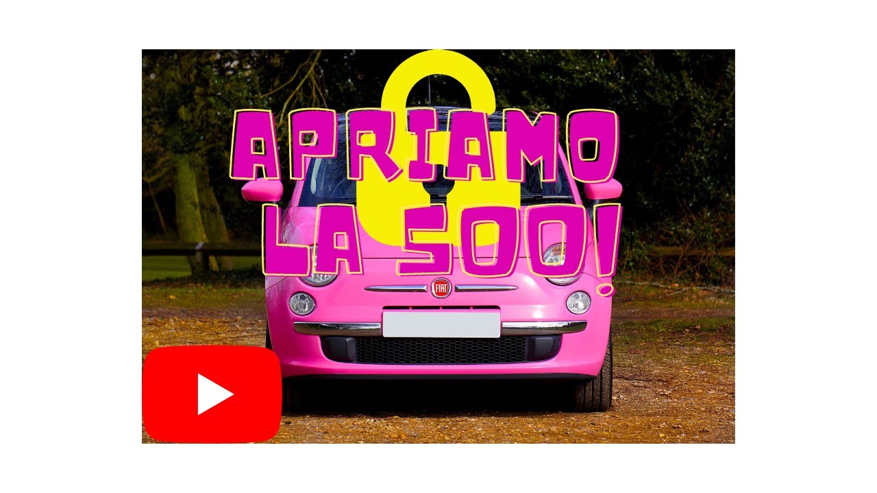 Tappo 500, punto, Fiat in generale. Come si apre? Come si chiude? (tutorial facile)