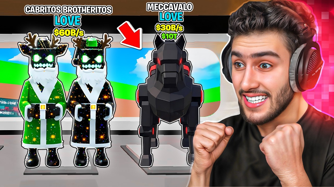 ماب السرقة - حصلت الحصان الجديد وصدمت المشاهير 💀🔥 !! steal a brainrot
