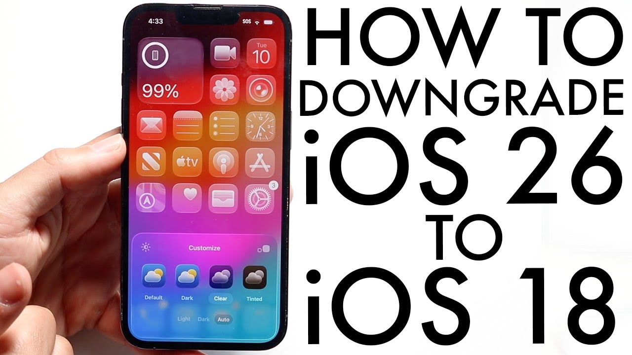 How To Downgrade Your iPhone From iOS 26 To iOS 18