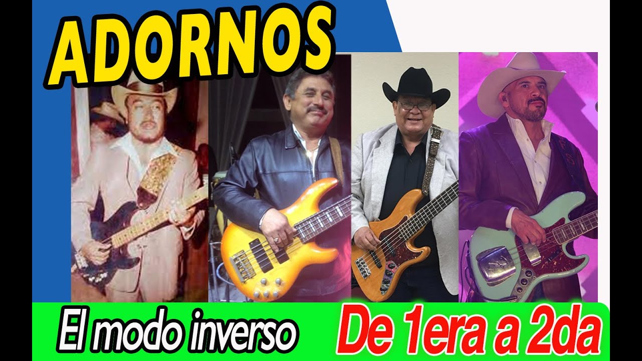 🔥|| ADORNOS 2DA PARTE || DE 1era a 2da || Bajo Eléctrico || 4 MODOS nuevos