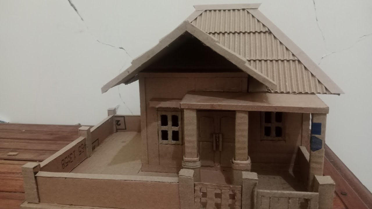 Cara Membuat Miniatur Rumah dari Kardus Bekas dengan Mudah dan Cepat. 