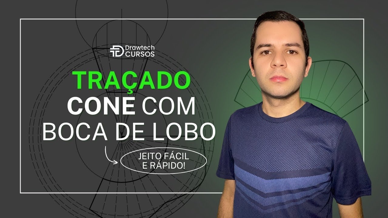 Como planificar um cone com boca de lobo
